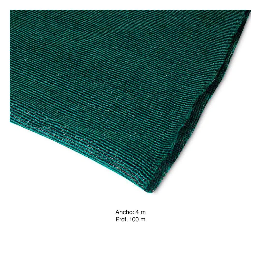 MALLA RASCHEL NEGRO / VERDE 80% - VENTA POR METRO LINEAL SM1