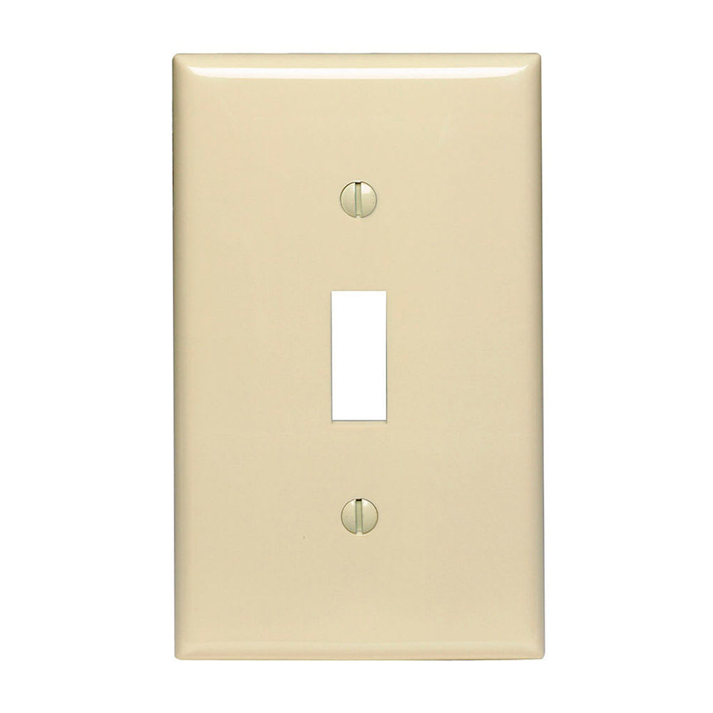 PLACA SIMPLE NYLON P/INTERRUPTOR MARFIL LEVITON LEVITON1