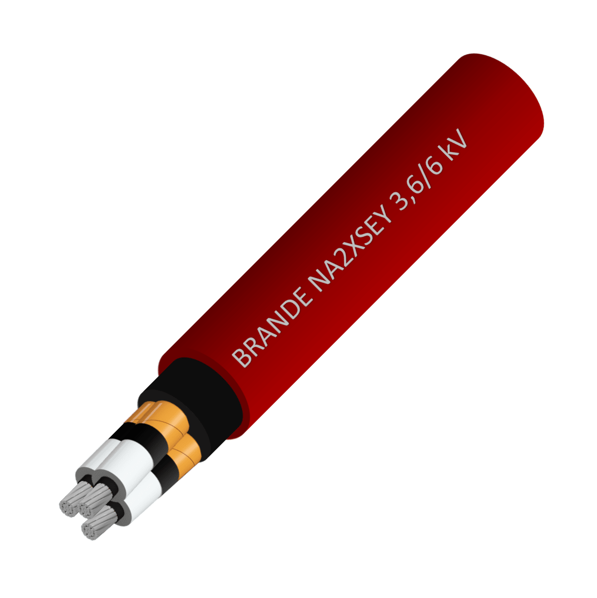 NA2XSEY TRIPOLAR 3,6/6(7,2)KV CABLE 3x185MM BRANDE