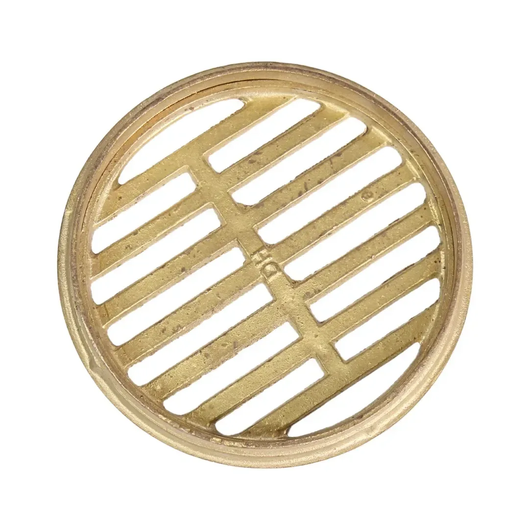 SUMIDERO DE BRONCE MODELO PESADO 4'' ORO WERKEN4