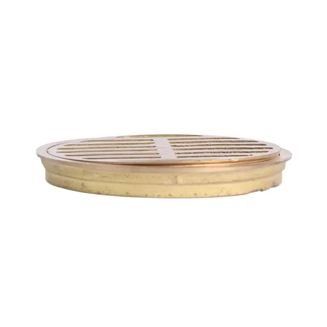 SUMIDERO DE BRONCE MODELO PESADO 4'' ORO WERKEN5