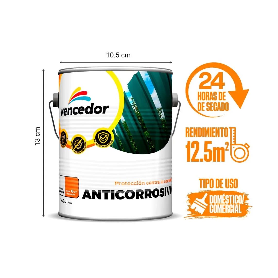 ANTICORROSIVO BLANCO 1/4 GALON VENCEDOR3