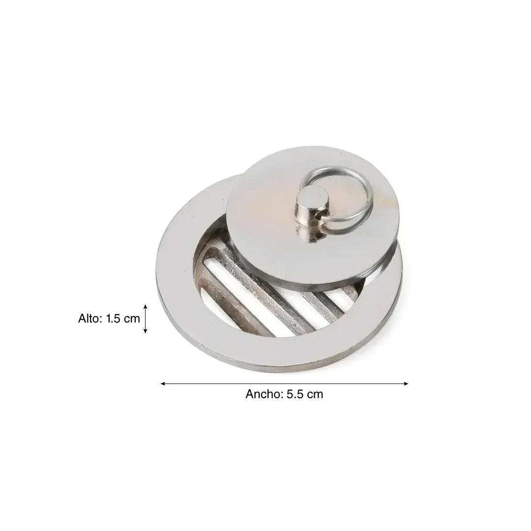 TAPON REJILLA BRONCE CROMADO 2'' WERKEN2