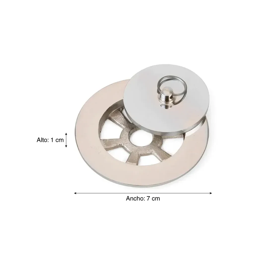 TAPON REJILLA BRONCE CROMADO 3'' WERKEN2