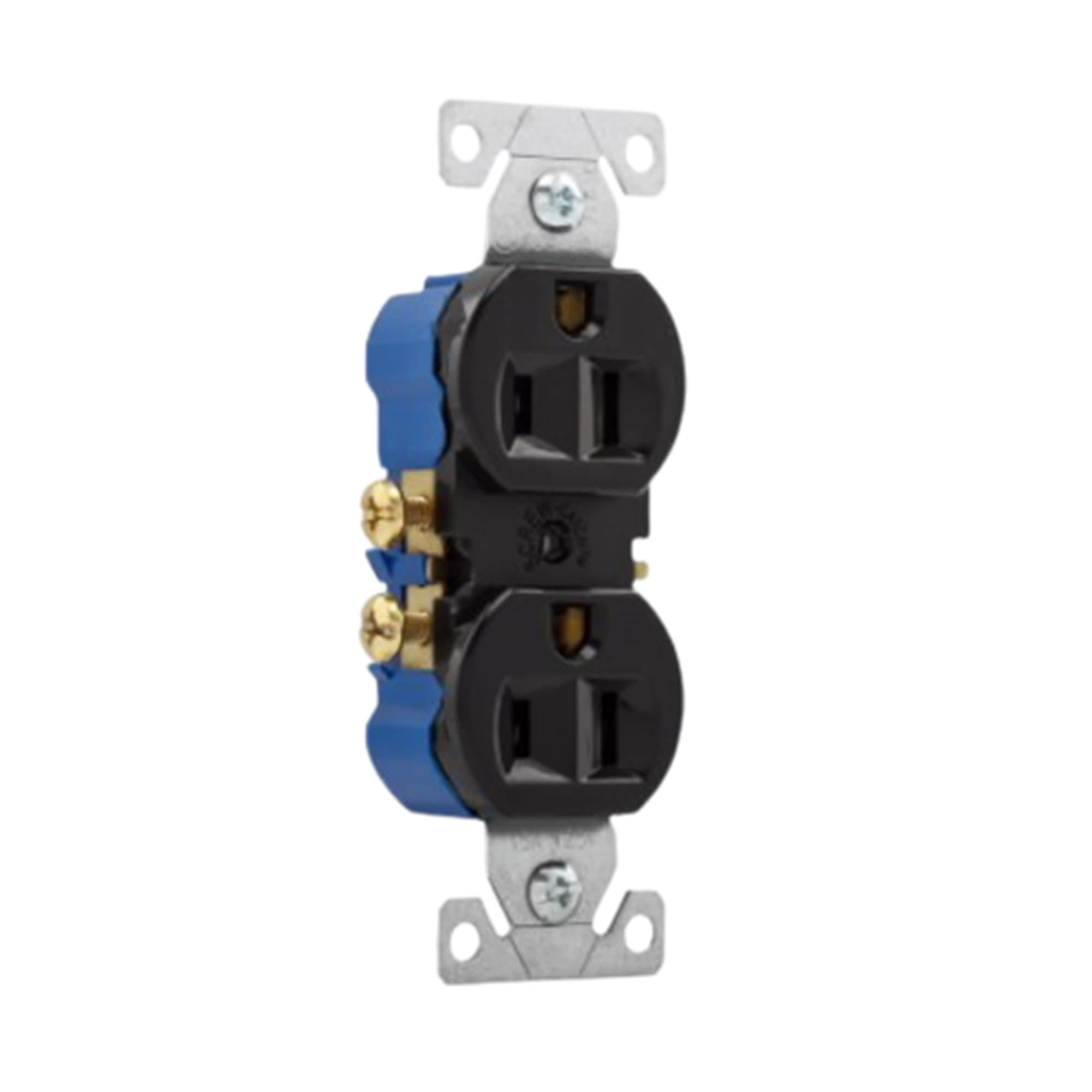 TOMA DOBLE EMPOTRABLE L/T 15A 125V NEGRO 270BLKE EATON