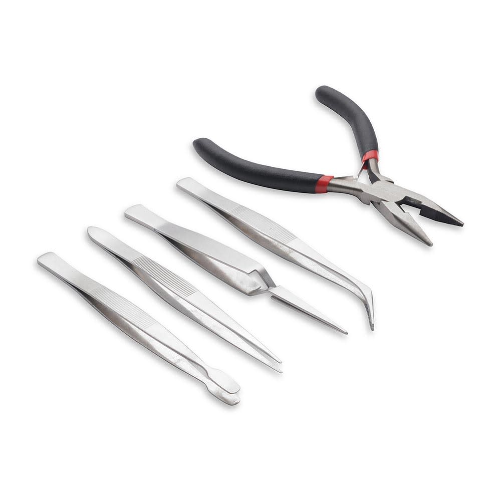 SET DE HERRAMIENTAS MODELO GSPE006 DE ACERO PARA ELECTRONICA WERKEN