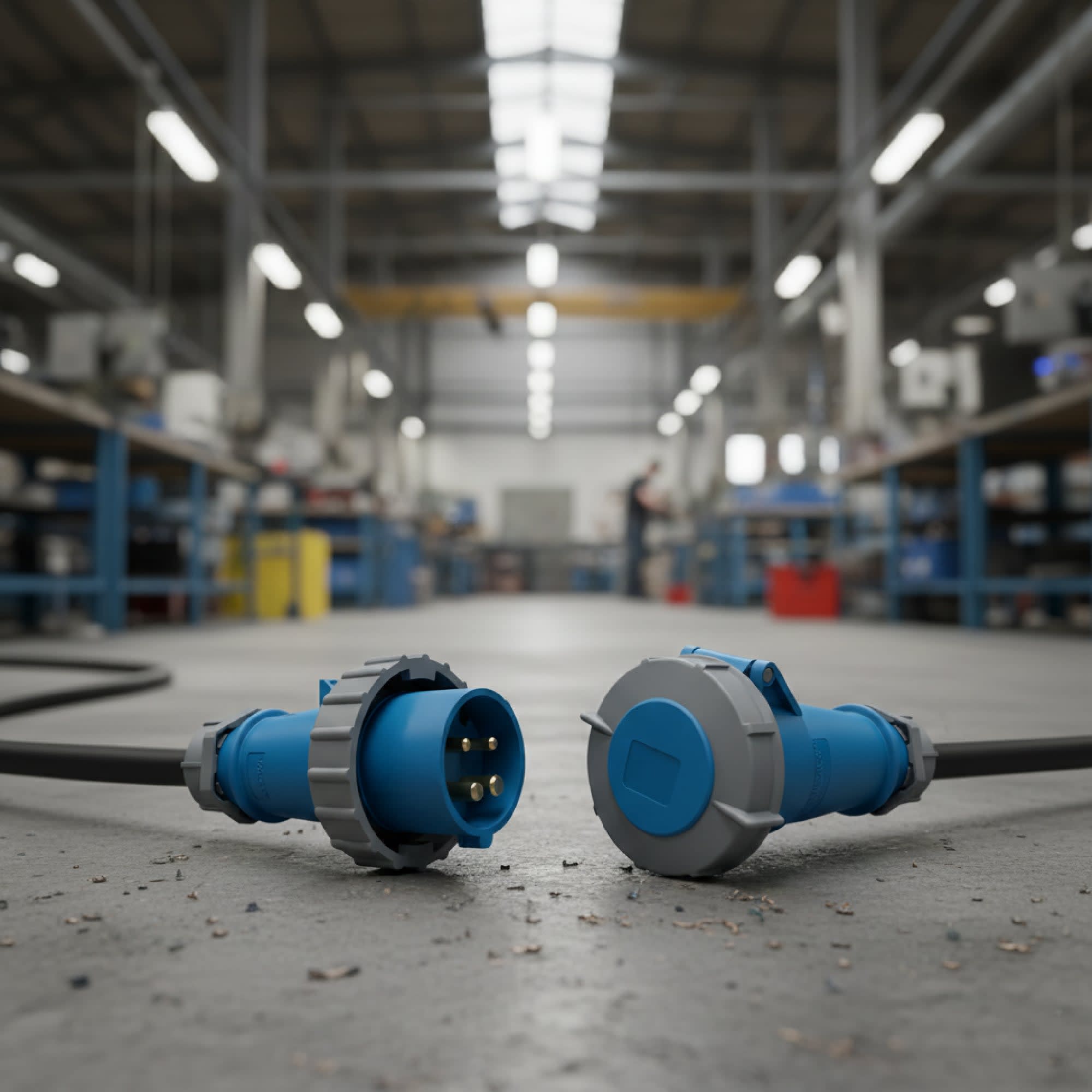 ENCHUFE INDUSTRIAL MONOFASICO (2P+T) 32AMP 250V AZUL 6H IP67 MENNEKES4