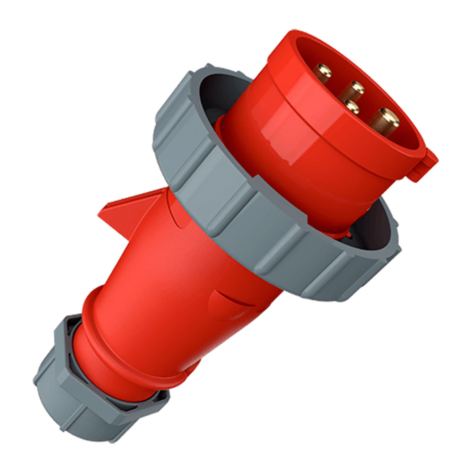 ENCHUFE 32AMP 3P+T 415V ROJO 6H IP67 MENNEKES