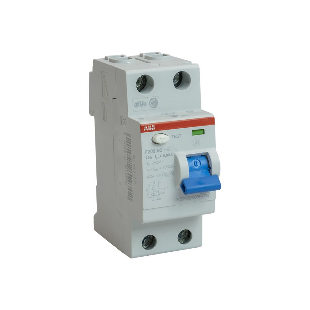 INTERRUPTOR DIFERENCIAL 2X25A 30MA 230V AC IEC 2CSF202005R1250 ABB1