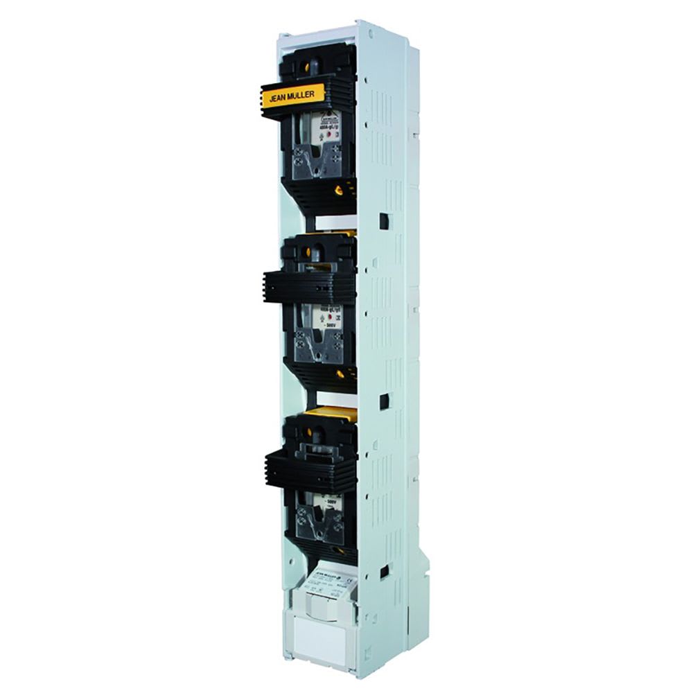 SECCIONADOR PORTAFUSIBLE TRIPOLAR VERTICAL 400A 120KA NH-2 TERMINAL 240MM L299600403 JEAN MULLER