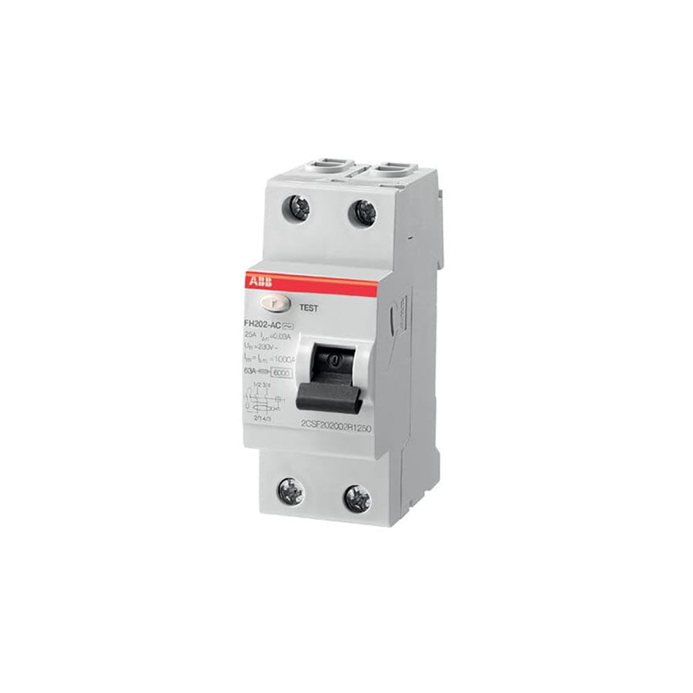 INTERRUPTOR DIFERENCIAL 2X25A 300MA 230VAC 2CSF202006R3250 ABB