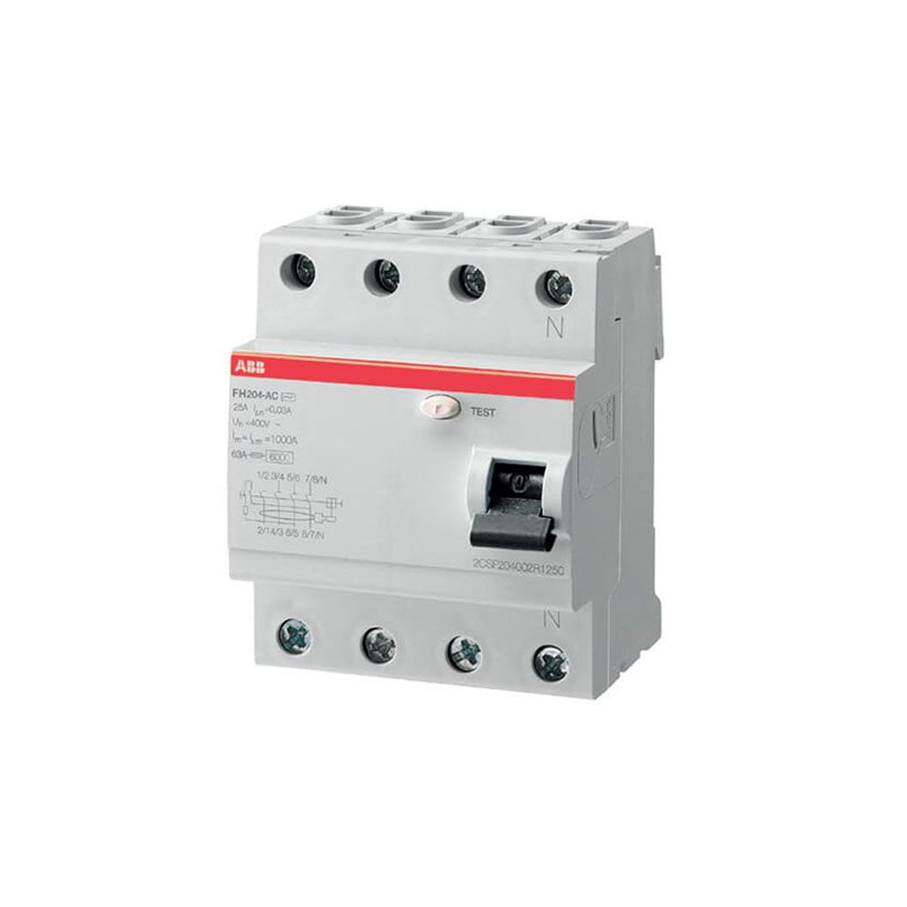 INTERRUPTOR DIFERENCIAL 4X25A 300MA 230/400VAC 2CSF204006R3250 ABB1