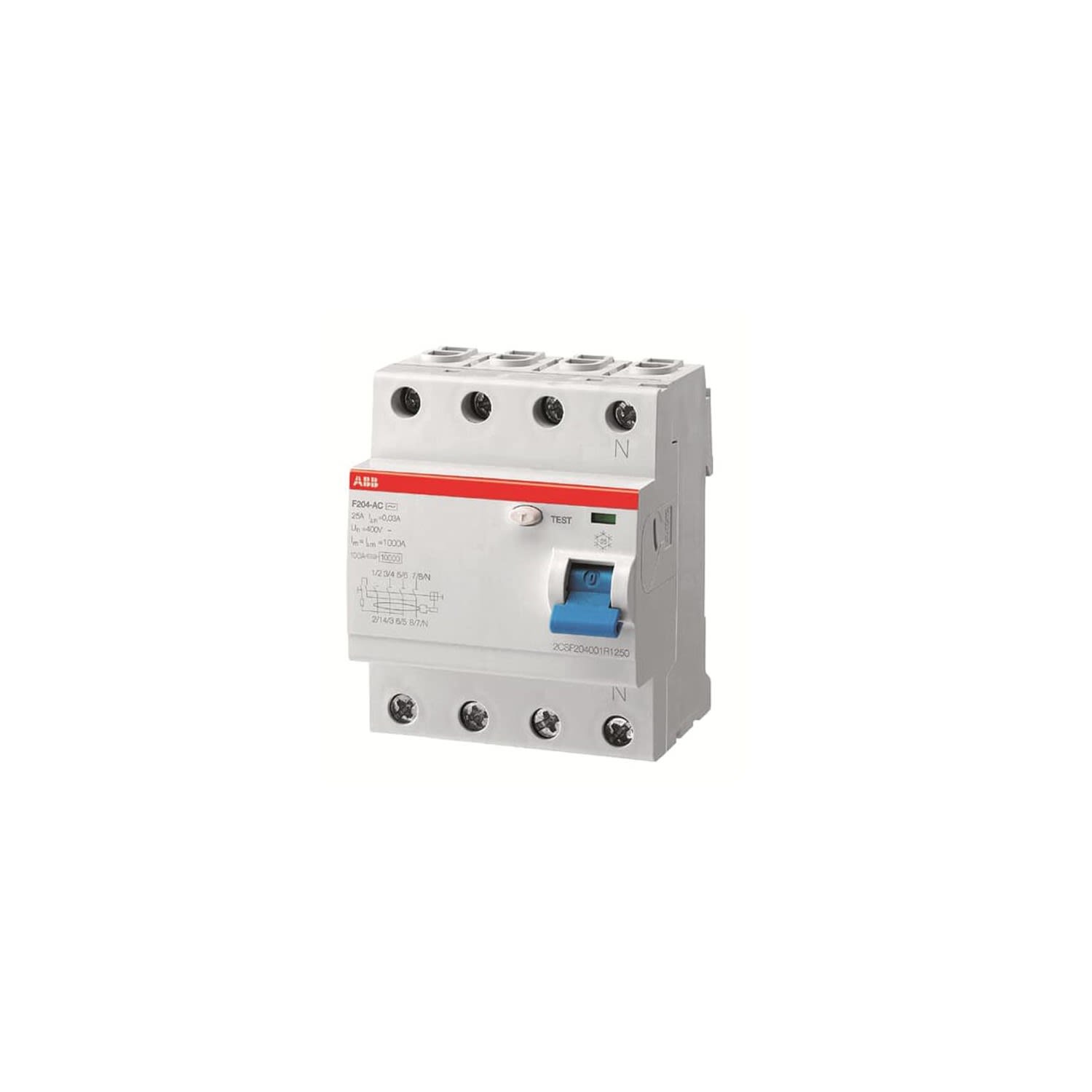 INTERRUPTOR DIFERENCIAL SUPERINMUNIZADO 4X63A 30MA A APR 2CSF204401R1630 ABB1
