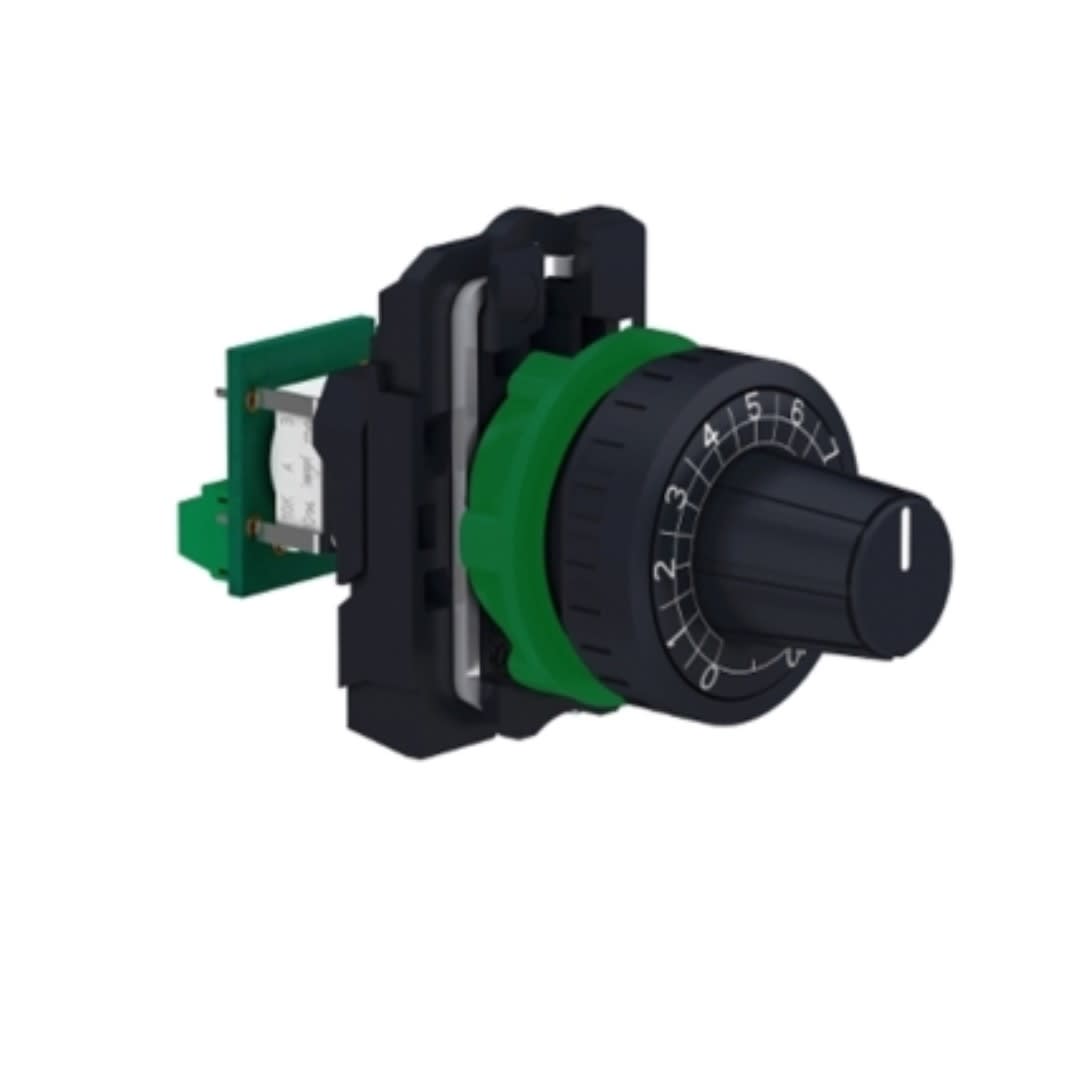 POTENCIOMETRO COMPLETO DE METAL 10KOHM 22MM IP66 PLASTICO XB5AD912R10K SCHNEIDER ELECTRIC1