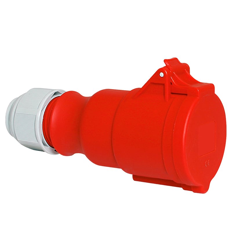 TOMA AEREA 32A 3P+N+T 415V ROJO 6H IP44 MULTI-GRIP 304-TLS BALS