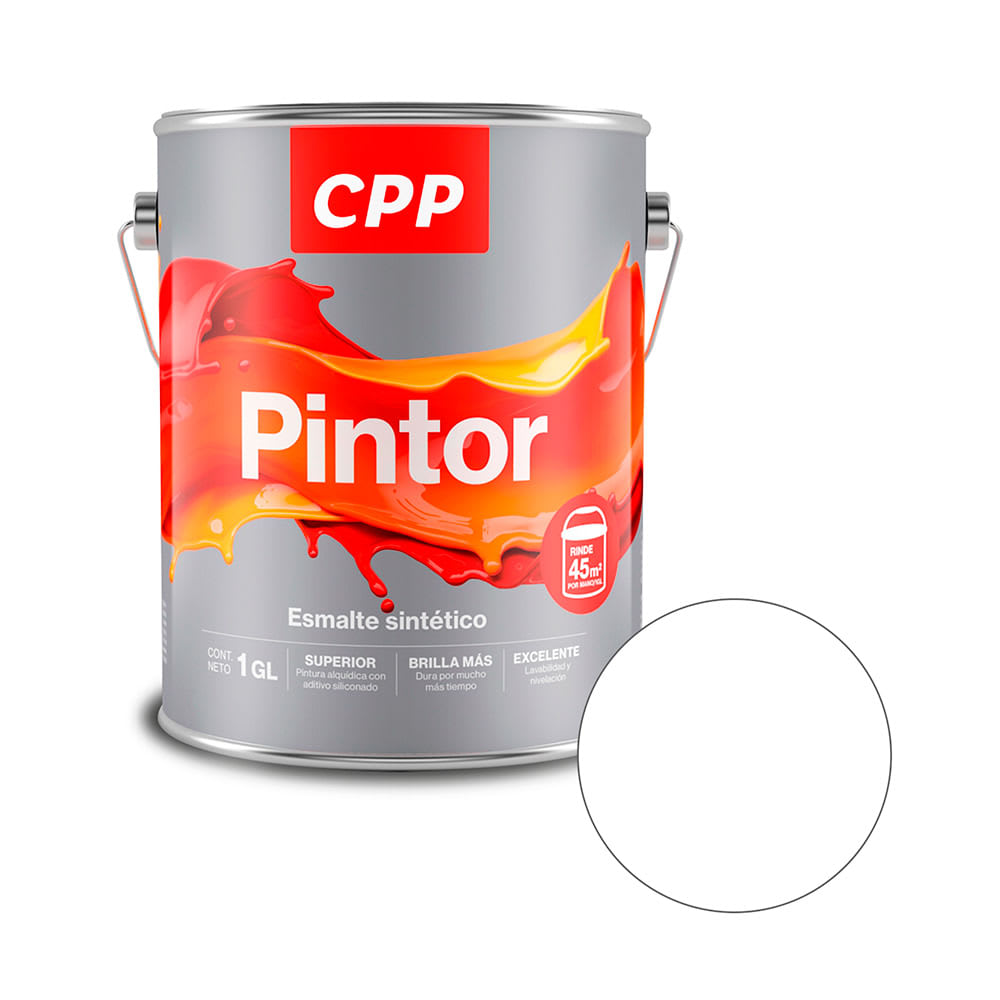 ESMALTE SINTETICO PINTOR BLANCO 1 GALON CPP1