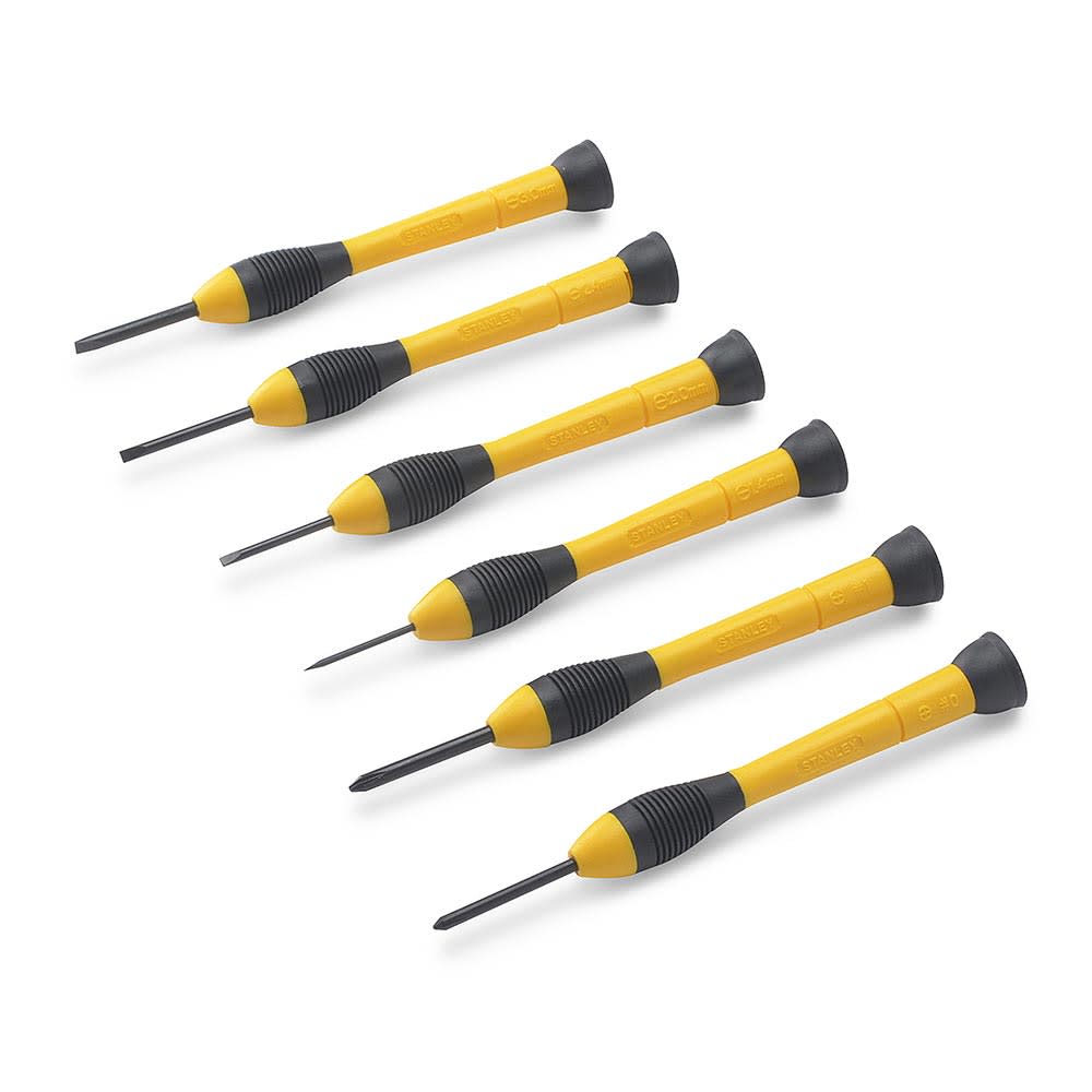 JUEGO DE DESTORNILLADORES DE PRECISION MODELO 66052 STANLEY