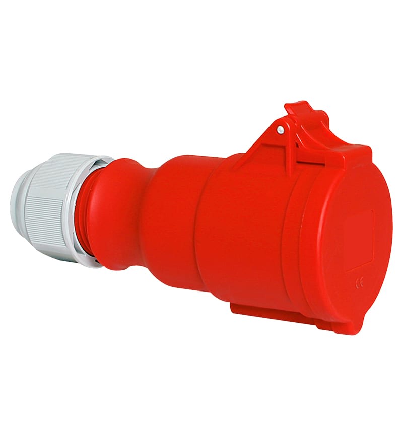 TOMA AEREA 16A 2P+T 415V ROJO 9H IP44 MULTI-GRIP 31002-TLS BALS