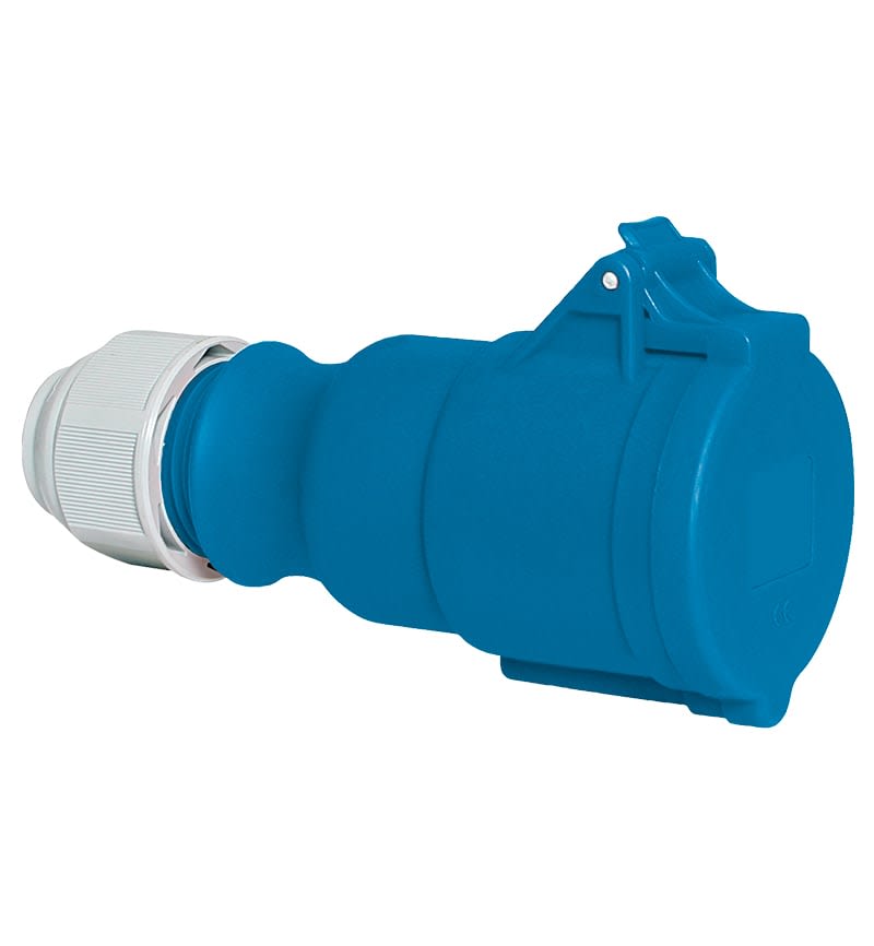 TOMA AEREA 16A 3P+T 250V AZUL 9H IP44 MULTI-GRIP 31004-TLS BALS1