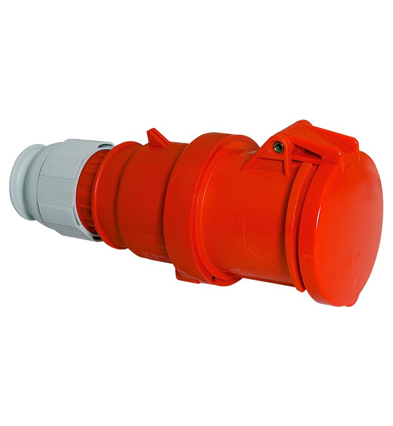 TOMA AEREA 63A 3P+N+T 415V ROJO 6H IP44 MULTI-GRIP TE 3112 BALS