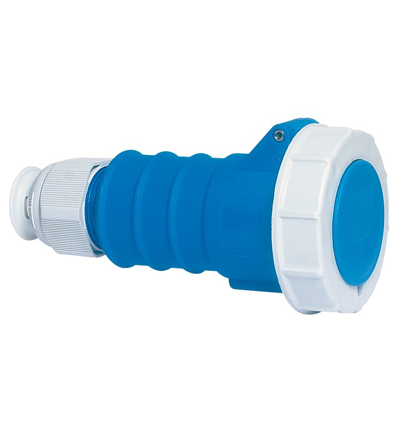 TOMA AEREA 16A 2P+T 250V AZUL 6H IP67 MULTI-GRIP TE-PLUS 31240 BALS