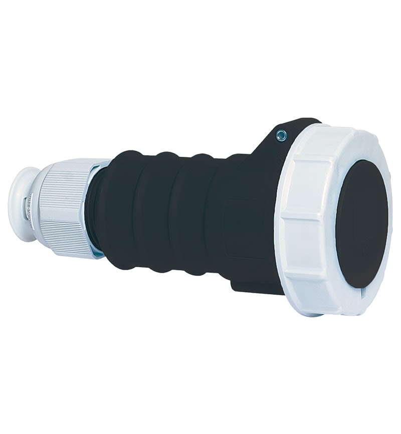 TOMA AEREA 16A 3P+T 500V NEGRO 7H IP67 MULTI-GRIP TE-PLUS 31242 BALS