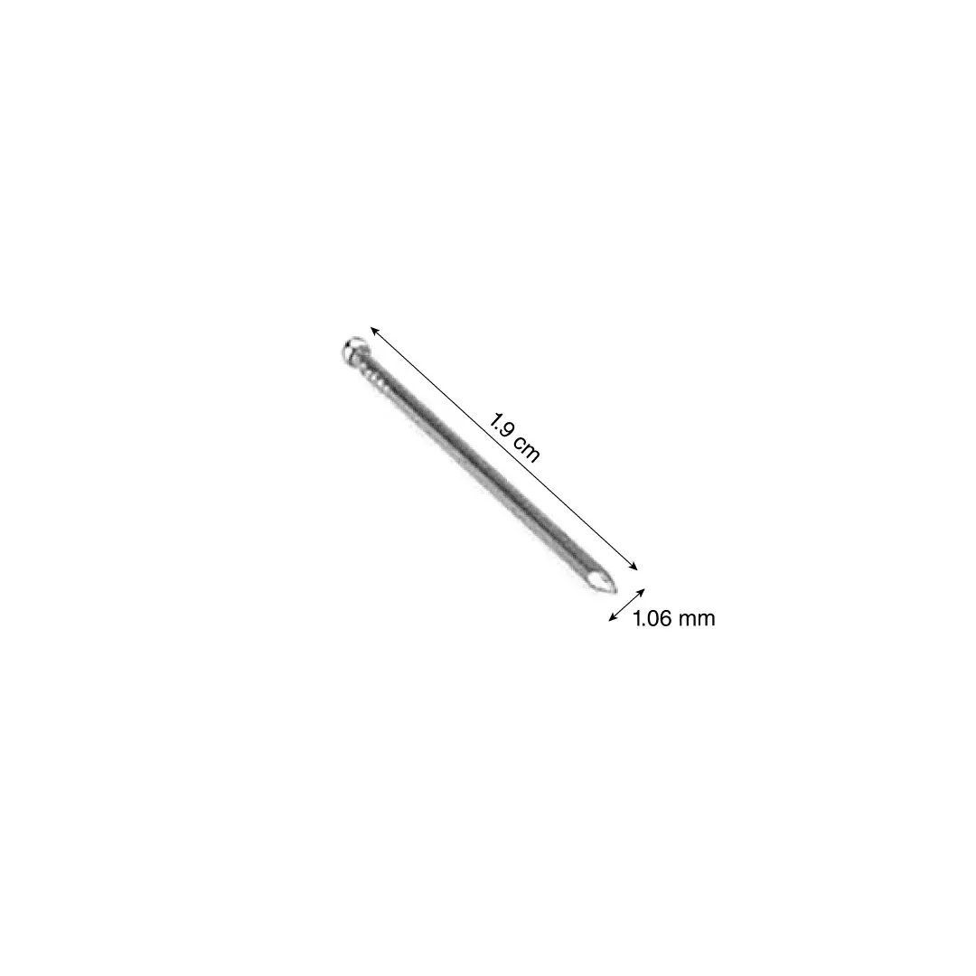 CLAVO SIN CABEZA 3/4'X19 MM ACERO AL CARBON 100 G PRODAC2
