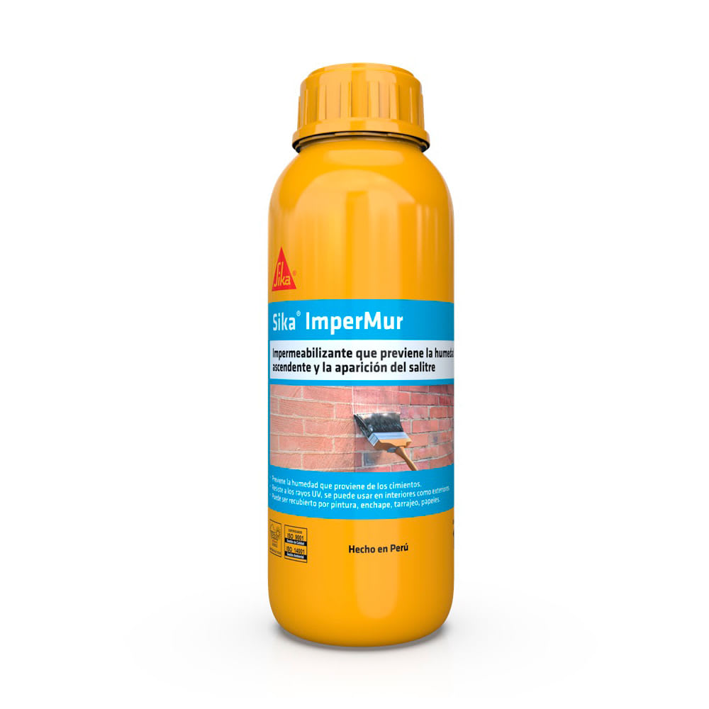 RESINA CONTRA LA HUMEDAD Y SALITRE SIKA IMPERMUR 1L SIKA