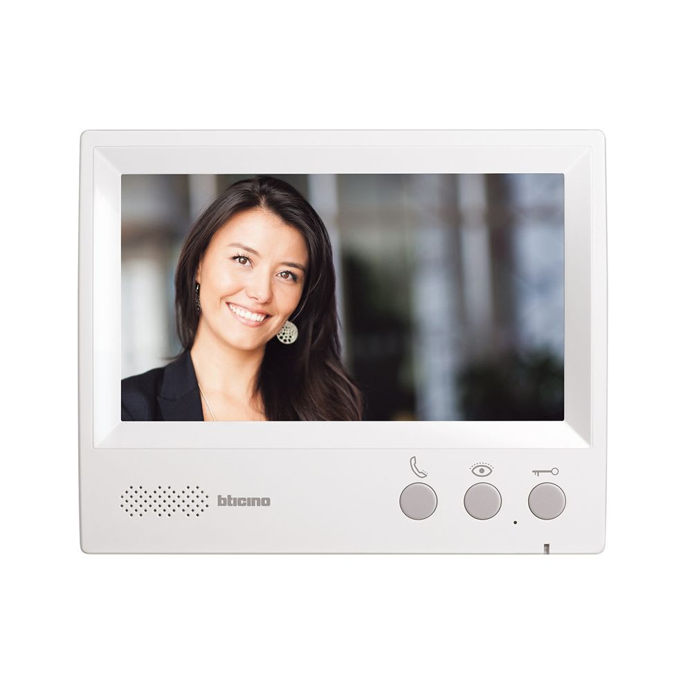 MONITOR DE VIDEO 7¨ MANOS LIBRES DE 4 HILOS 330851 BTICINO1