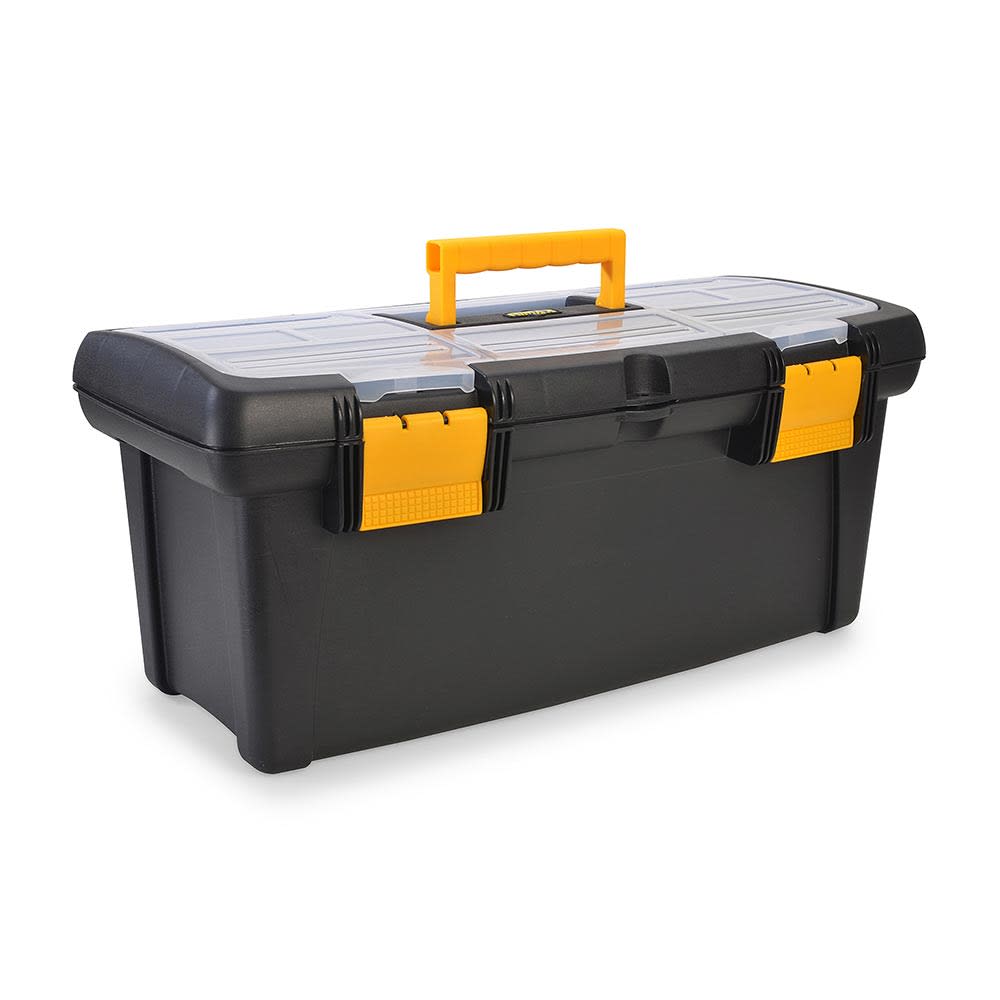 CAJA DE HERRAMIENTAS MODELO 35571 NEGRO CON TAPA ORGANIZADORA RIMAX