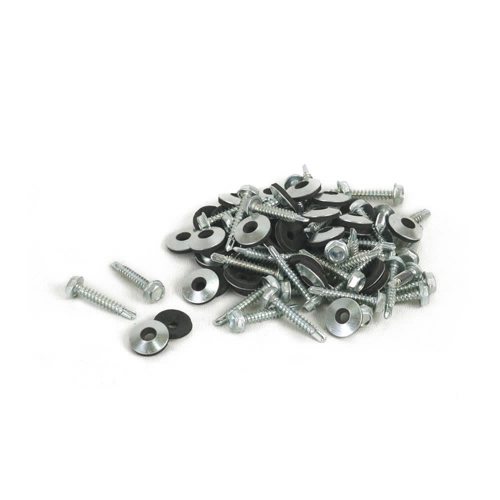 TORNILLO HEXAGONAL 8X1'' + ARANDELAS DE NEOPRENO X 50 UNIDADES WERKEN