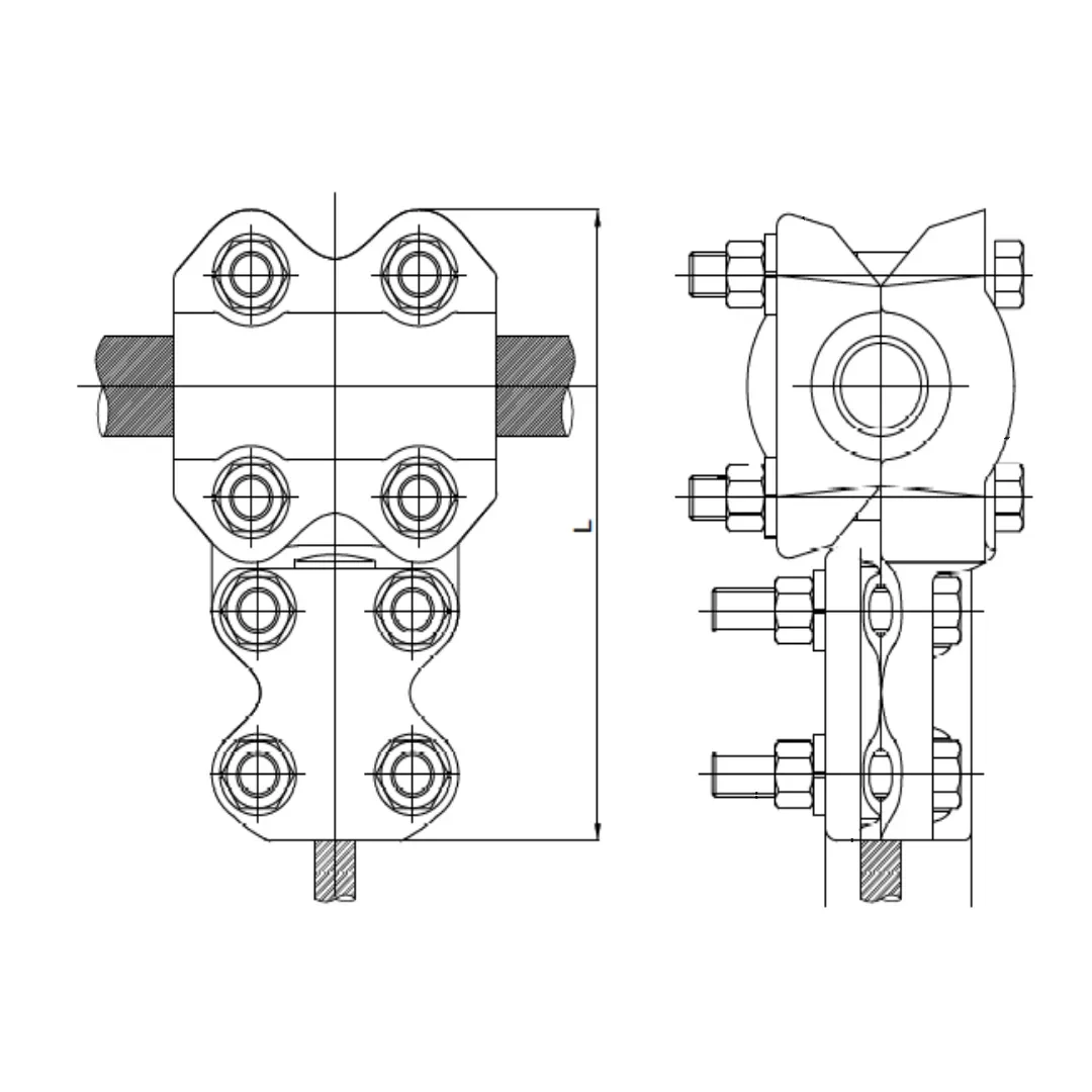 CONECTORES EN T ESTANDAR CABLE-CABLE P:120-185MM D:50-120MM MODELO 340.03 ARAGCU EI1
