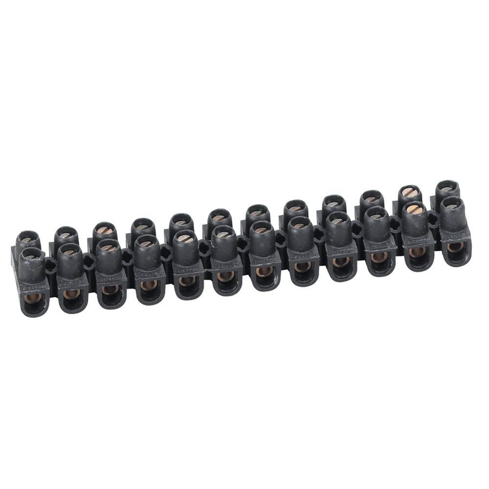 BORNERA DE REGLETA 6MM2 12 BORNES NYLBLOC NEGRO 34213 LEGRAND