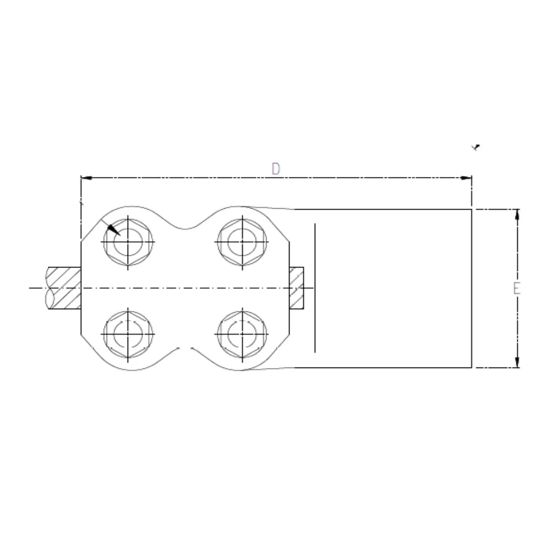 CONECTORES TERMINAL RECTO CABLE-PLATINA C:107-150MM P:60X80X10MM MODELO 343.88 ARAGCU EI1