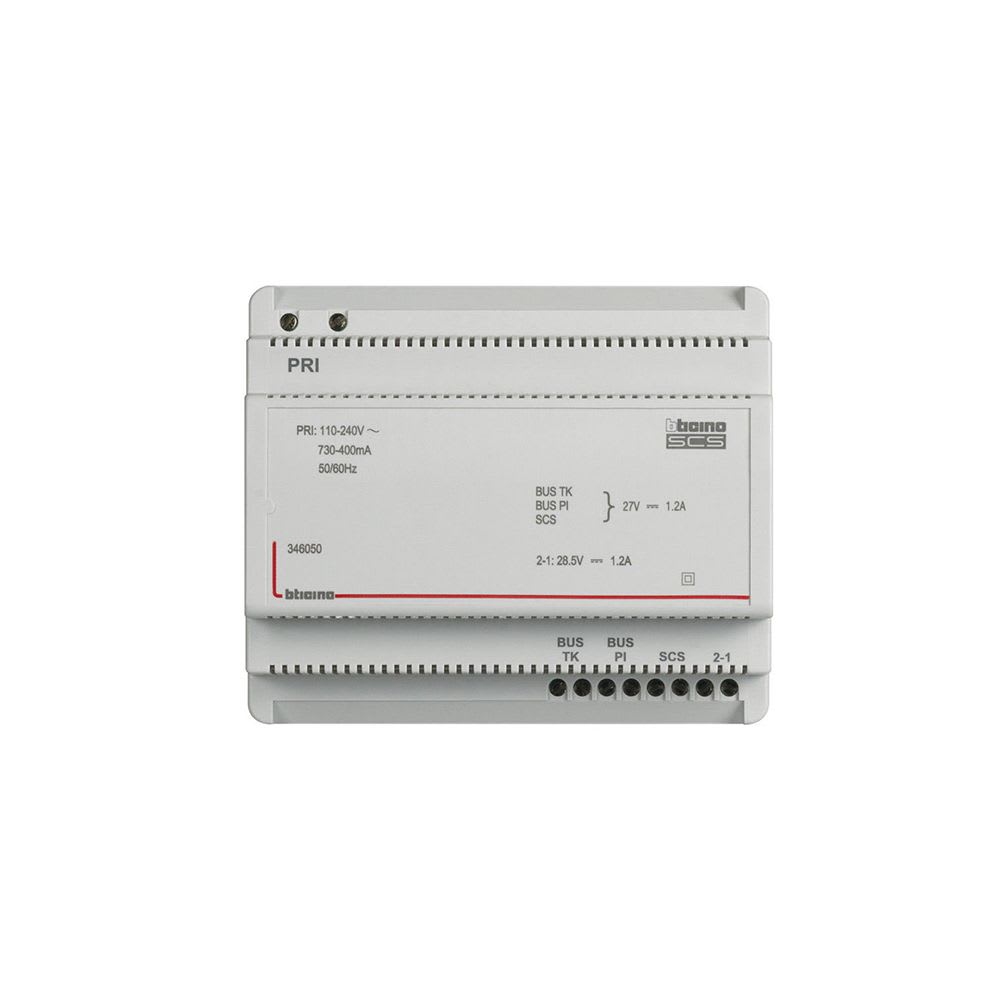 ALIMENTADOR SISTEMA DE 2 HILOS CON VIDEO 346050 BTICINO1