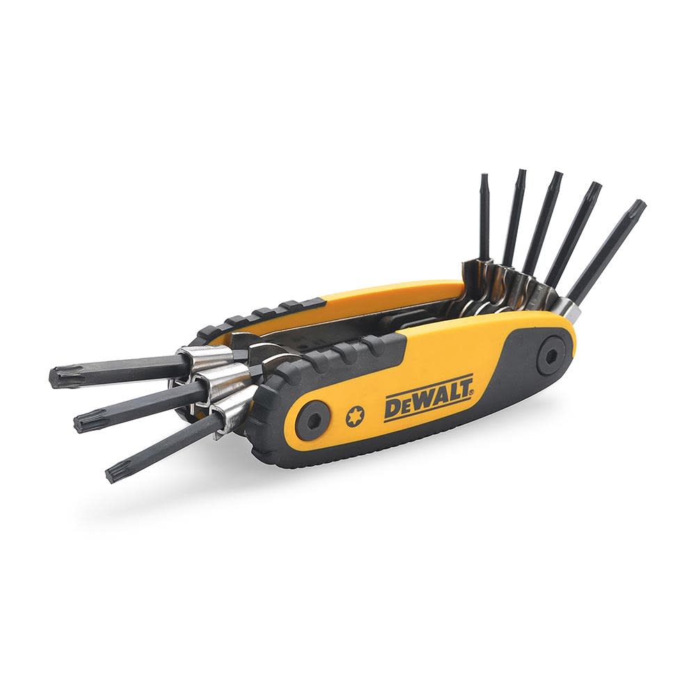 LLAVE TORX TIPO NAVAJA DE 8 MEDIDAS DEWALT1
