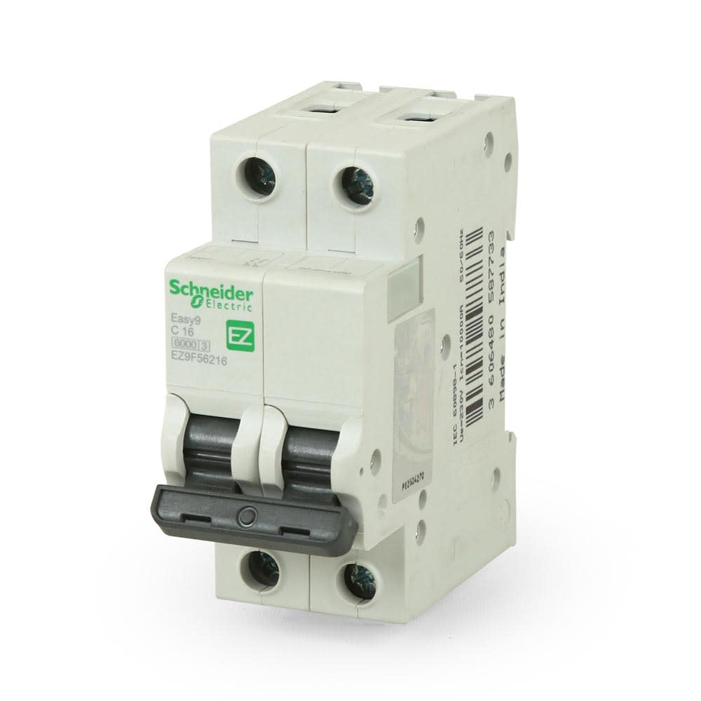 INTERRUPTOR TERMOMAGNETICO EASY 9 MODELO 2X16A SCHNEIDER ELECTRIC