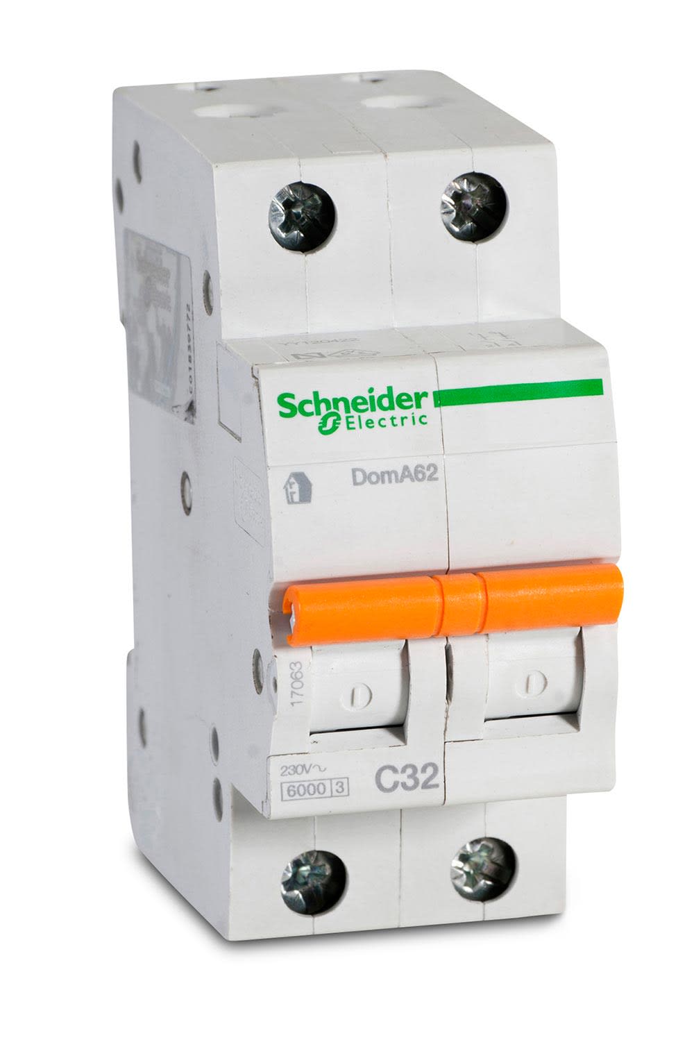 INTERRUPTOR TERMOMAGNETICO EASY 9 2X32A EN PVC BLANCO SCHNEIDER ELECTRIC
