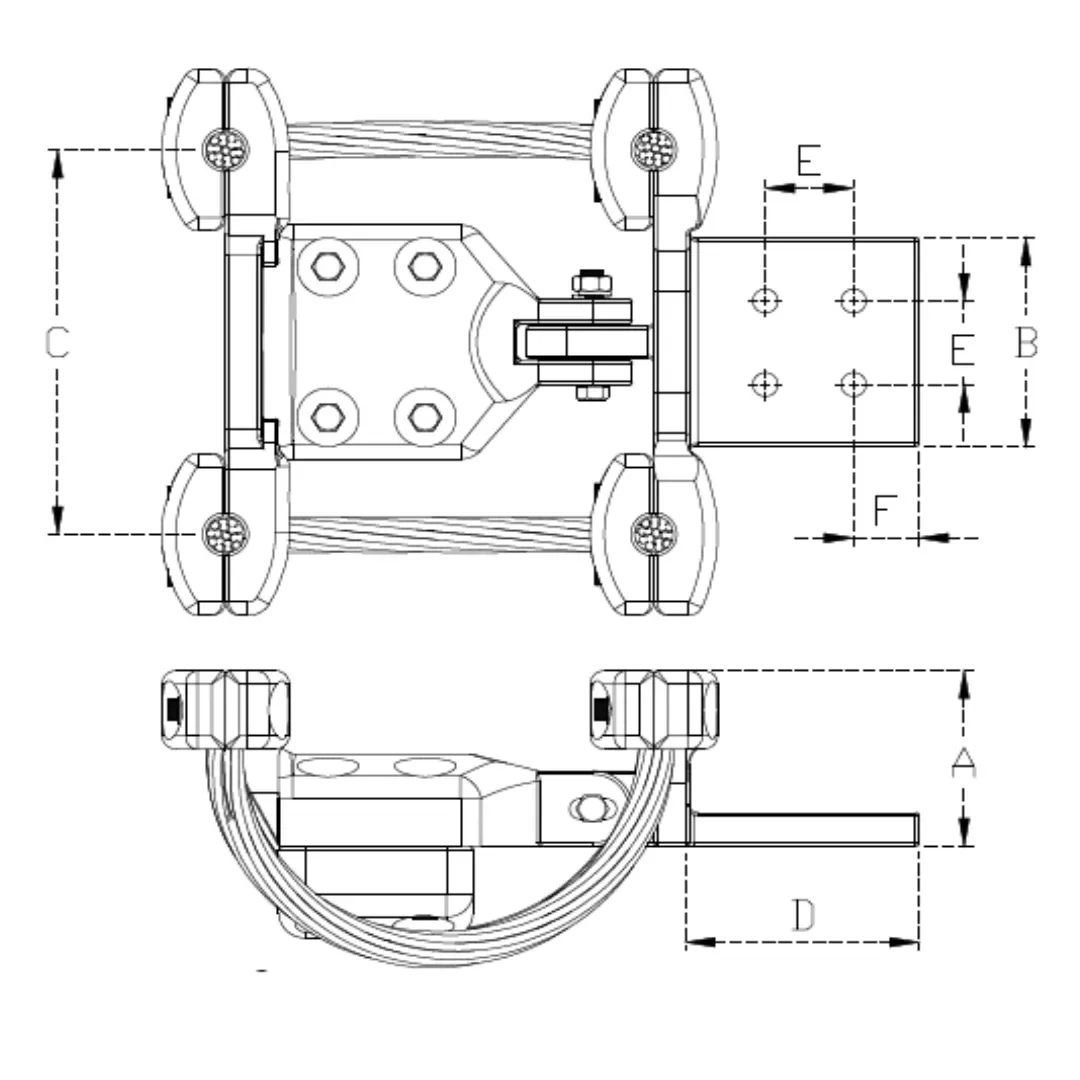 CONECTORES RECTO DE DILATACION T:63MM P:125X125X20MM MODELO 380.098E ARAGCU EI