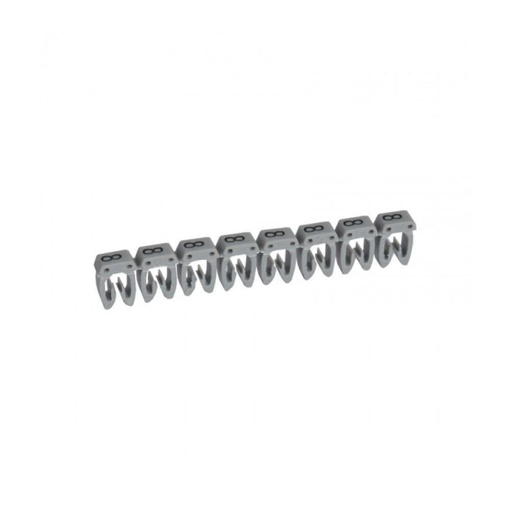 MARCADOR NUMERO: 8 PARA CABLE 0.5-1.5MM2 GRIS X30UND 38218 LEGRAND