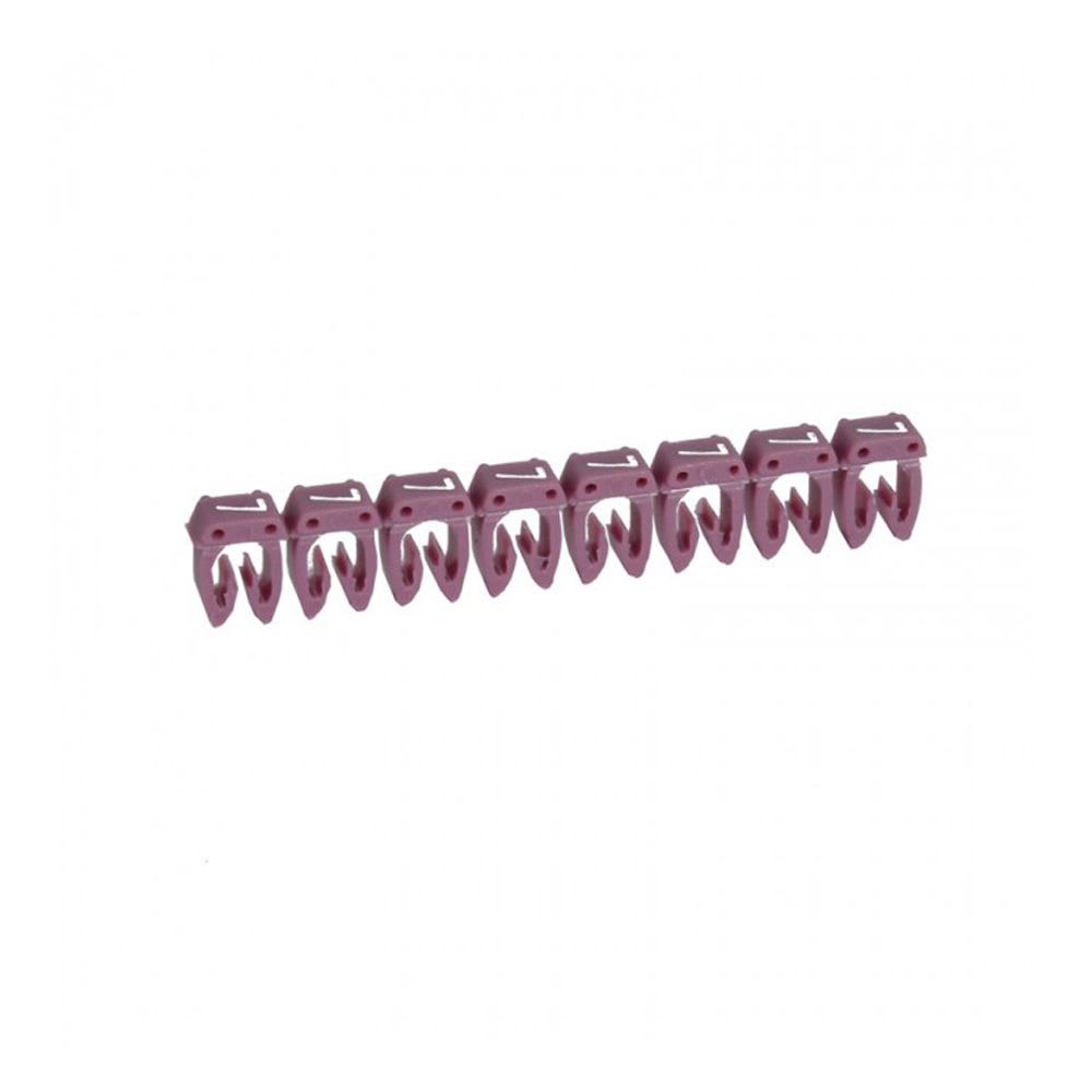MARCADOR NUMERO: 7 PARA CABLE 1.5-2.5MM2 VIOLETA X30UND 38227 LEGRAND