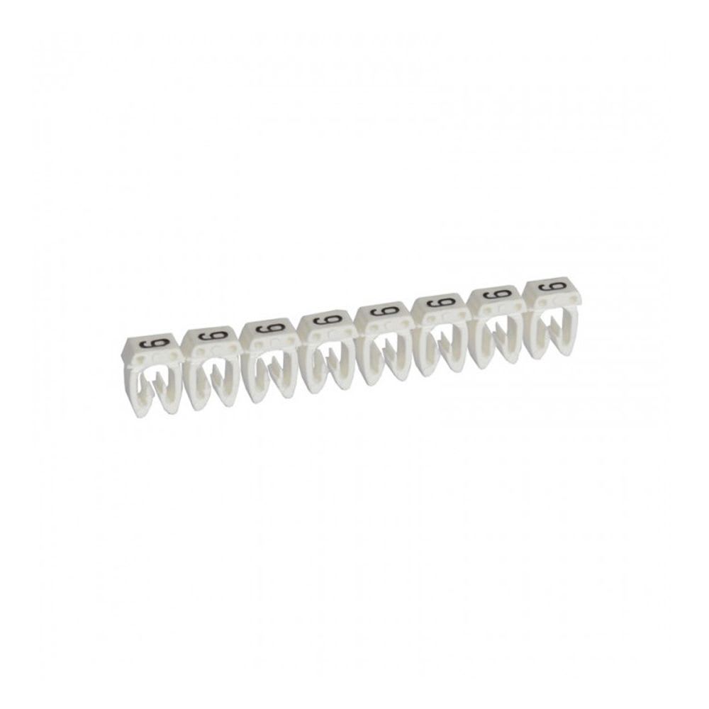 MARCADOR NUMERO: 9 PARA CABLE 1.5-2.5MM2 BLANCO X30UND 38229 LEGRAND