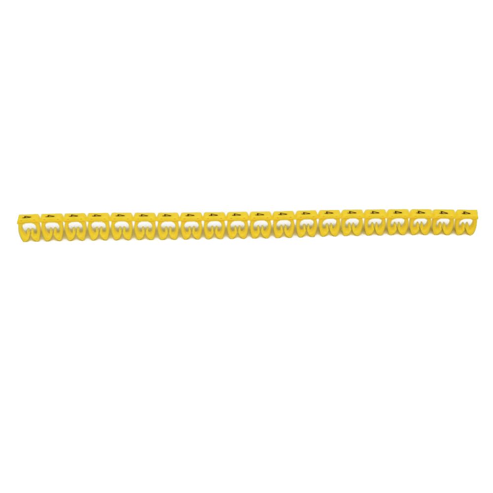 MARCADOR NUMERO: 4 PARA CABLE 4-6MM2 AMARILLO X20UND 38234 LEGRAND