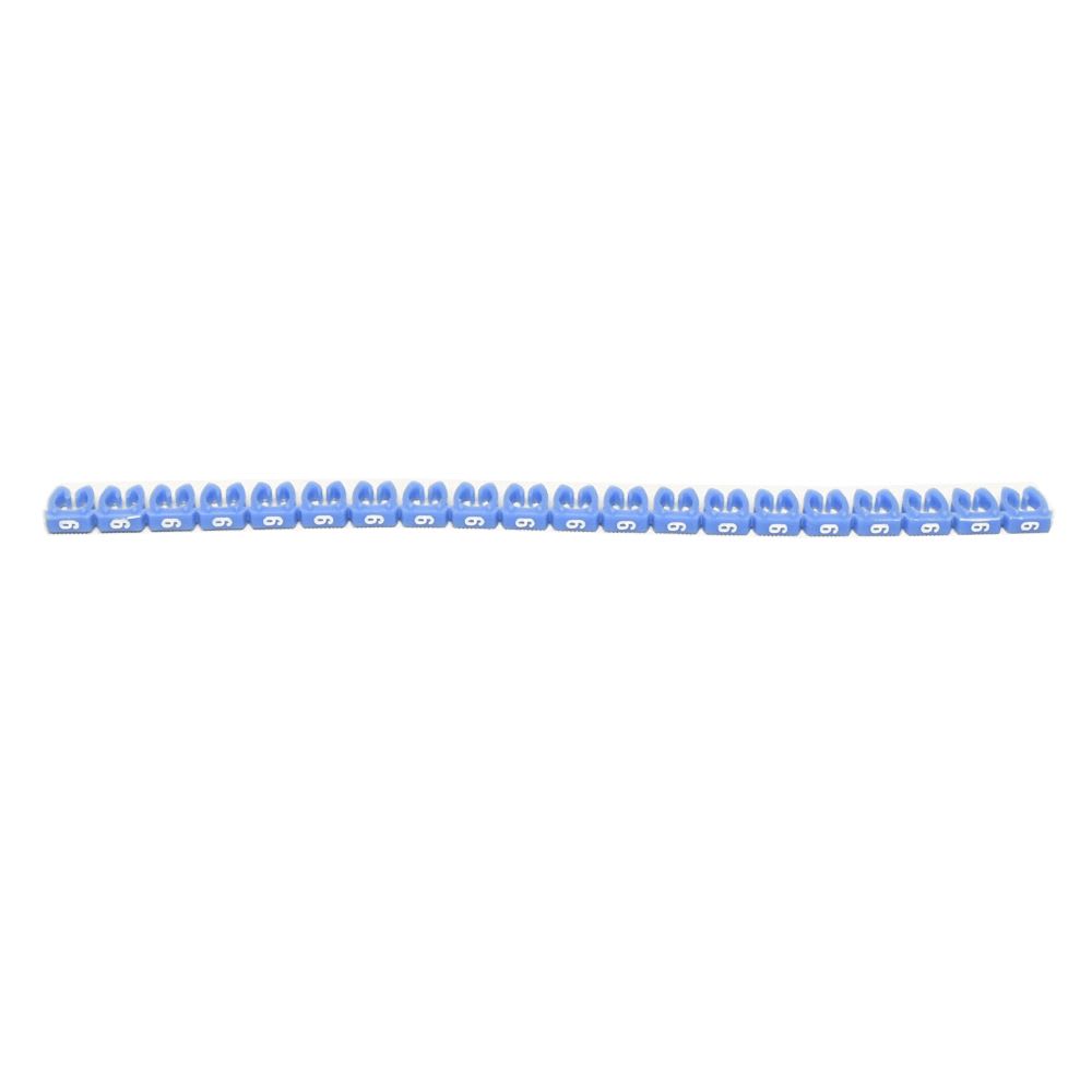 MARCADOR NUMERO: 6 PARA CABLE 4-6MM2 AZUL X20UND 38236 LEGRAND