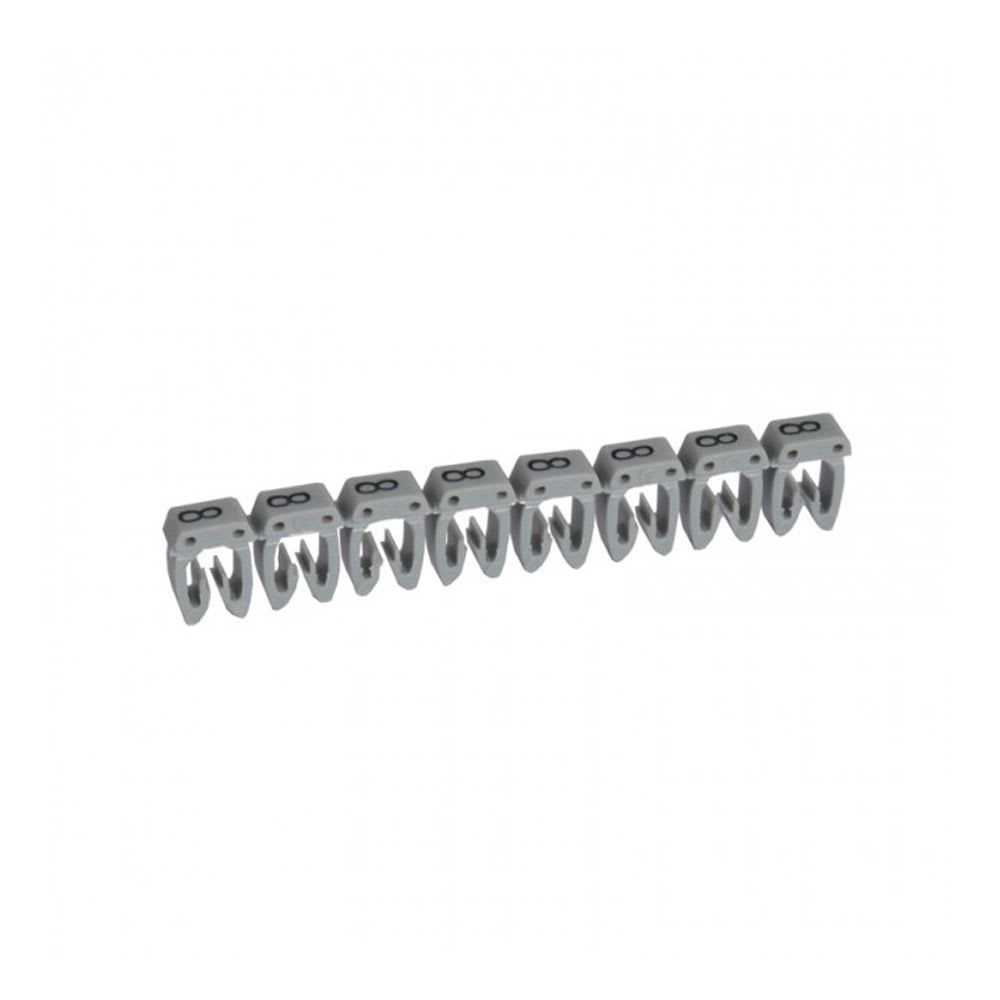 MARCADOR NUMERO: 8 PARA CABLE 4-6MM2 GRIS X20UND 38238 LEGRAND