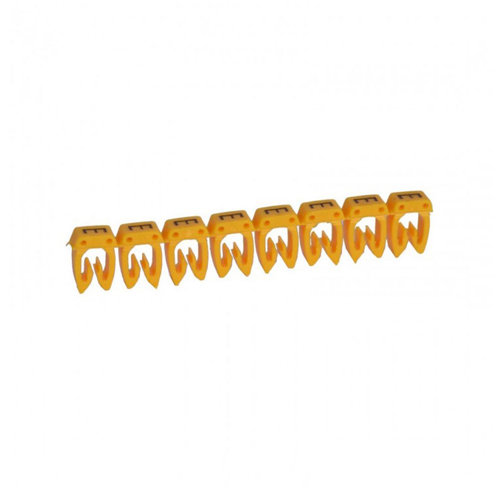 MARCADOR LETRA: E PARA CABLE 0.5-1.5MM2 X30UND 38304 LEGRAND