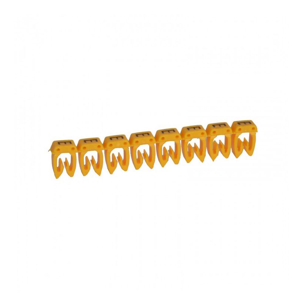 MARCADOR LETRA: E PARA CABLE 1.5-2.5MM2 X30UND 38334 LEGRAND