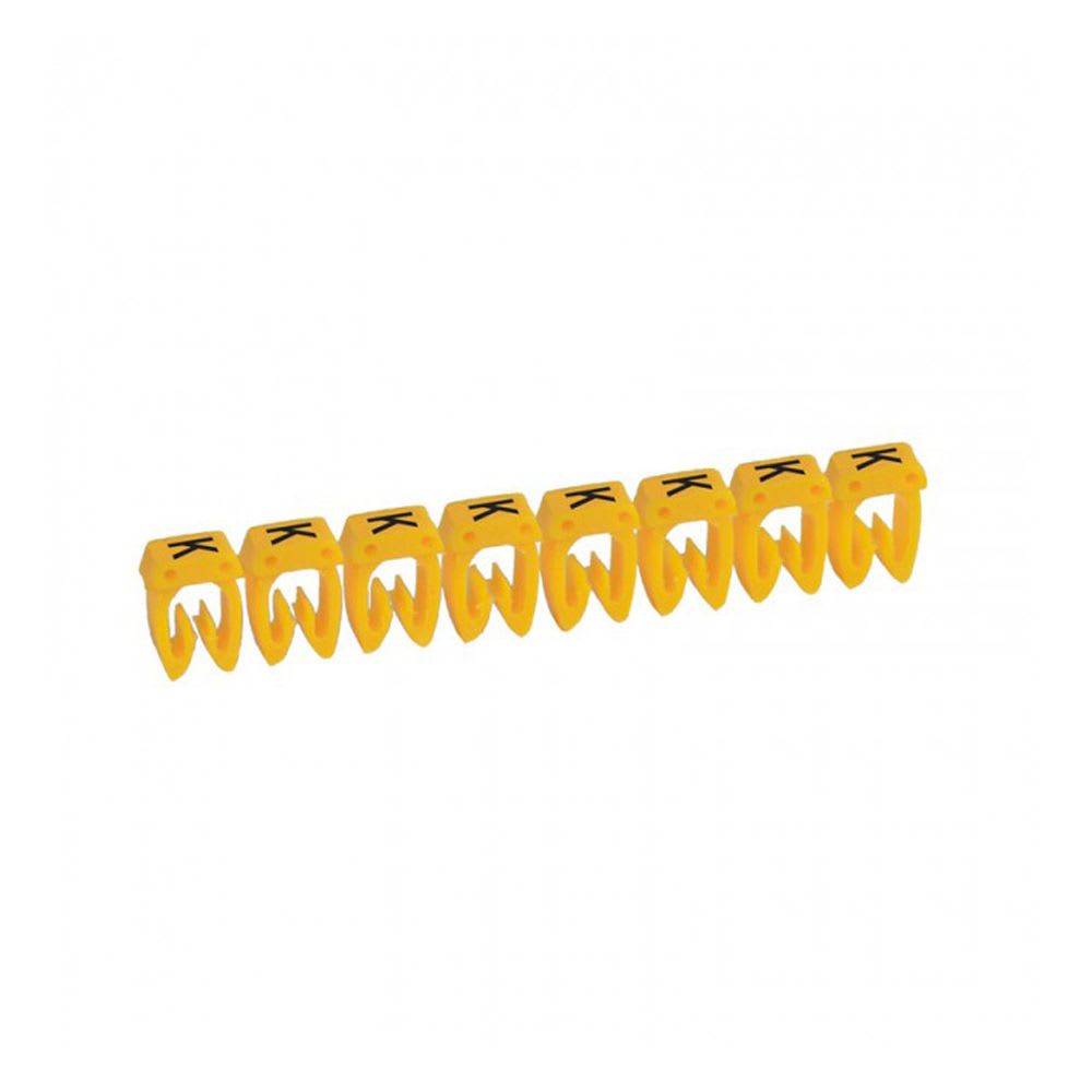 MARCADOR LETRA: K PARA CABLE 1.5-2.5MM2 X30UND 38340 LEGRAND