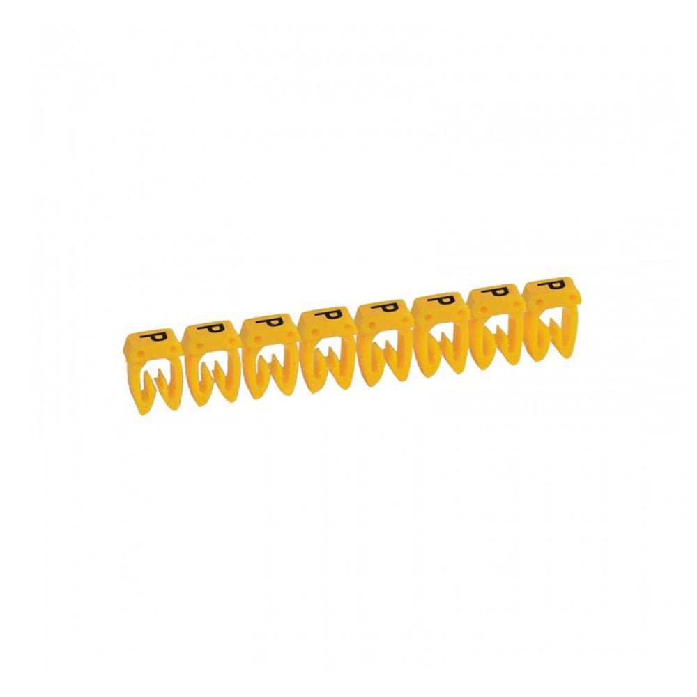 MARCADOR LETRA: P PARA CABLE 1.5-2.5MM2 X30UND 38345 LEGRAND