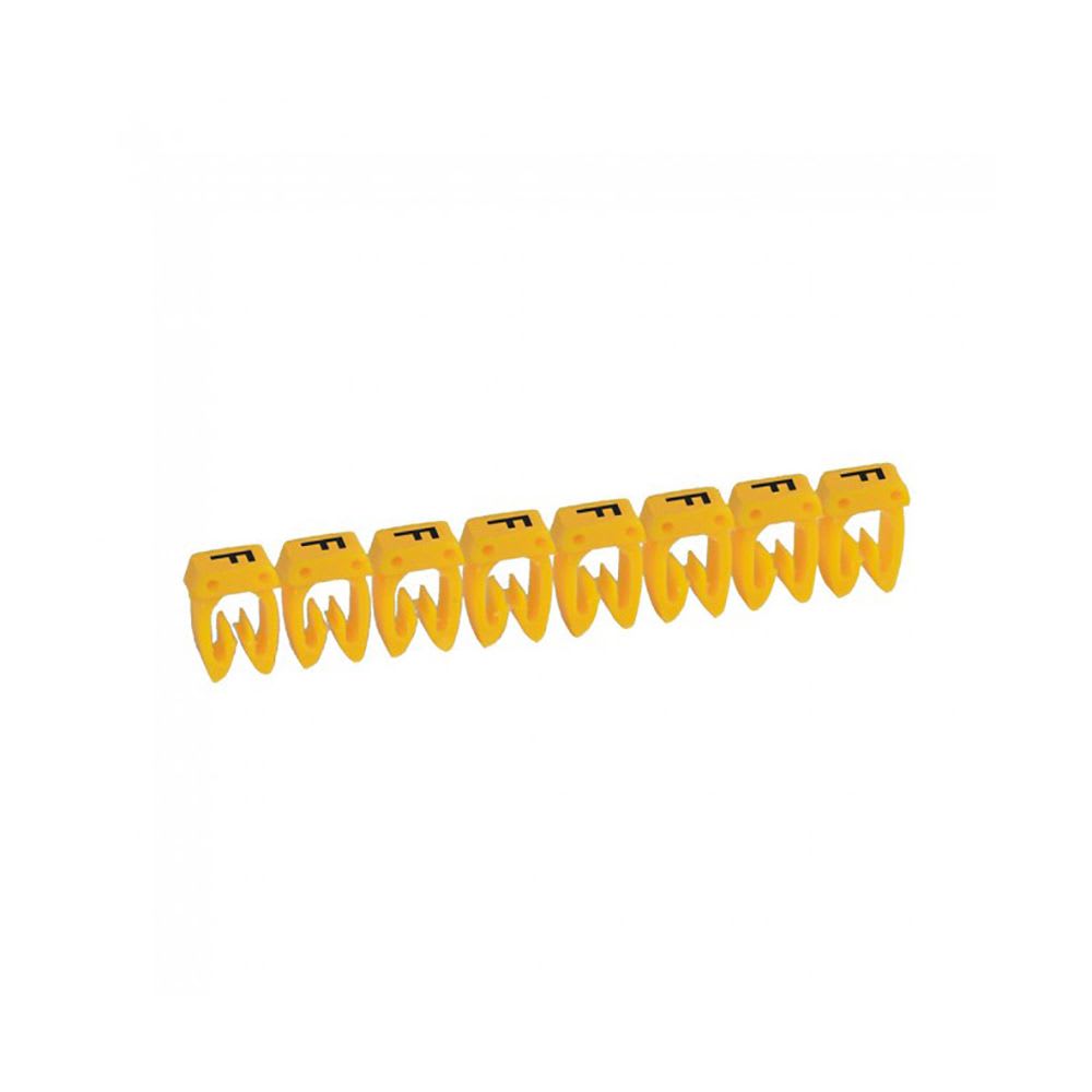 MARCADOR LETRA: F PARA CABLE 4-6MM2 X20UND 38365 LEGRAND